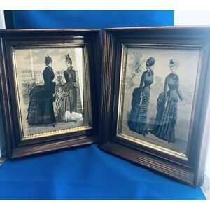 Victorian Henry Petit Journ Al Le Printemps &La Mode Francaise JR Framed 1860